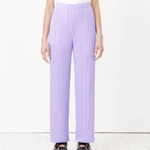 Issey Miyake pleats please light purple wide leg pants